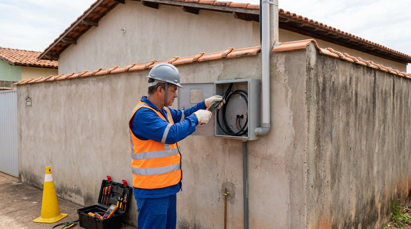 Instalacao de padrao de energia profissional em Marília‑SP